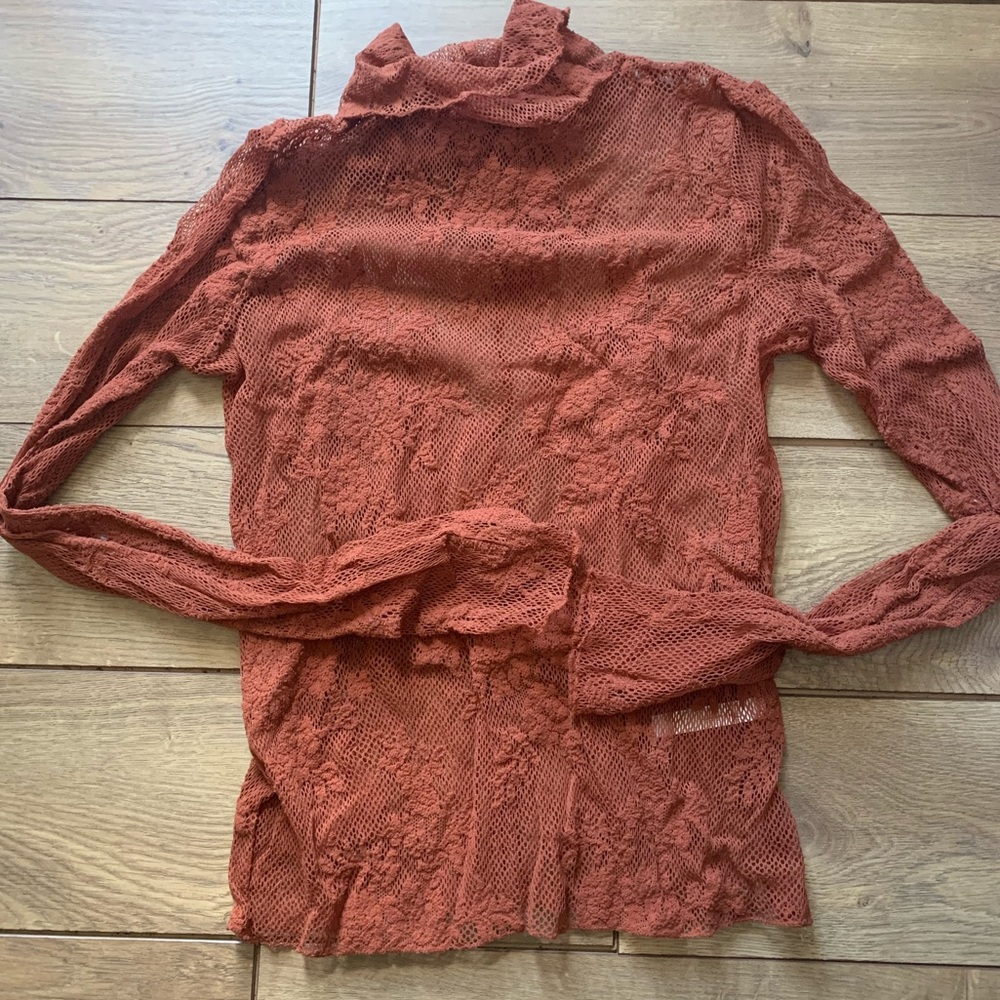 Free People Lace Turtleneck